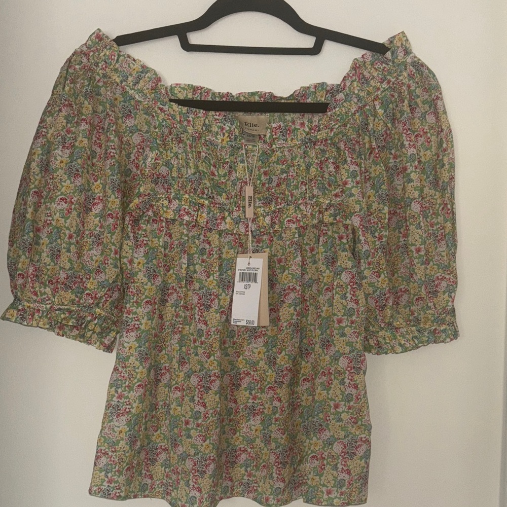 Elie Tahari Floral Blouse - Multicolor
